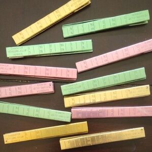 Chadwick Measure Clips in Pink, Green, and Yellow